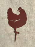 Chicken Garden Stake